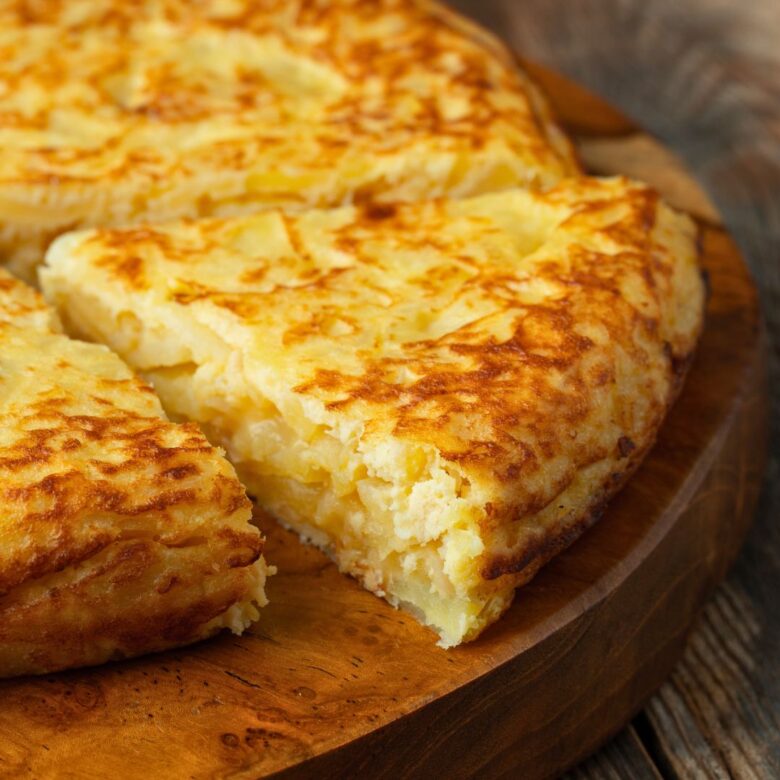 Tortilla de patata en La Parisina, cafetería en Lugo